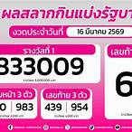 ตรวจหวย 16 มีนาคม